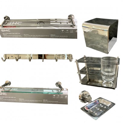 Bộ Phụ Kiện Nhà Tắm Inox 201 SHC Pro 6 Món