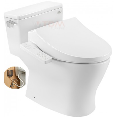 Bồn Cầu Điện Tử TOTO MS188VKW26#XW Nắp Rửa Washlet TCF23661GAA#NW1 Dòng S1