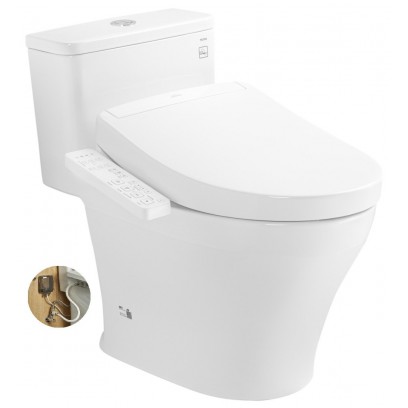Bồn Cầu Điện Tử TOTO MS857DW24#XW Nắp Rửa Washlet TCF33461GAA S2