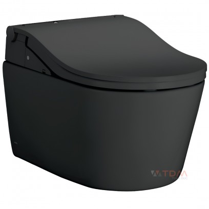 Bồn Cầu TOTO CW542EME5UMBL+TCF801EBZ#MBL+WH172AT+MB175M#SS Nắp Điện Tử Treo Tường Đen RW