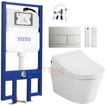 Bồn Cầu TOTO CW553C#XW/TCF34570GAA#NW1/WH172AAT/TCA502/MB171M#SS Tự Xả Nước