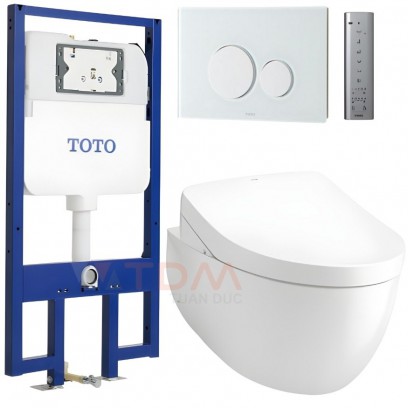 Bồn Cầu Treo Tường TOTO CW812REA/TCF4911EZ/WH172AT/TCA465/MB176G#WH Điện Tử