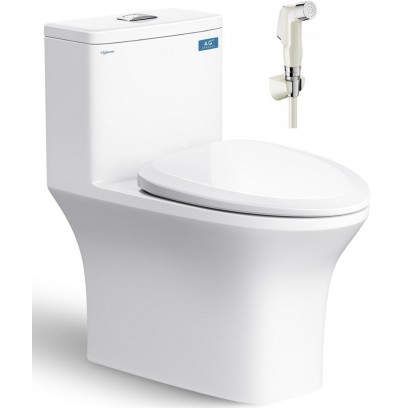 Bồn Cầu Viglacera Fansipan V72 (V700) Nắp Êm + Vòi Xịt VG826