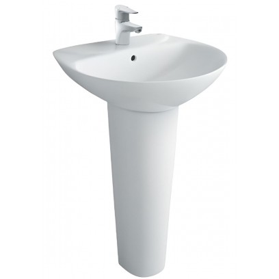 Chậu Lavabo Inax L-288V/L-288VD (L288V+L288VD) Treo Tường Kèm Chân Dài