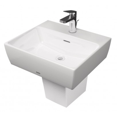 Chậu Rửa Mặt Lavabo TOTO LHT328CHR#XW (LHT328C) Chữ Nhật Treo Tường Chân Ngắn