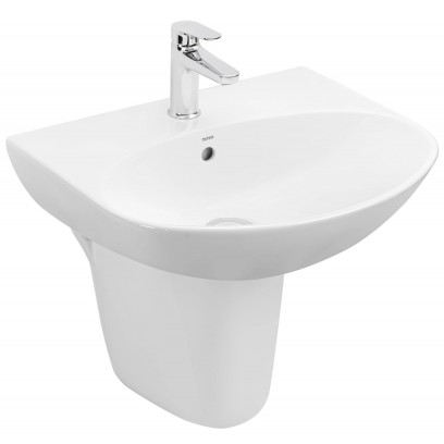 Chậu Rửa Mặt Lavabo TOTO LHT333C#XW Chữ Nhật Treo Tường Chân Ngắn 480x420 mm
