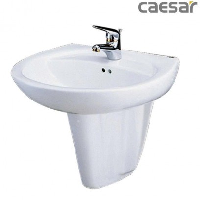 [HÀNG TRƯNG BÀY] Chậu Rửa Lavabo CAESAR Kèm Chân Treo L2220/P2436