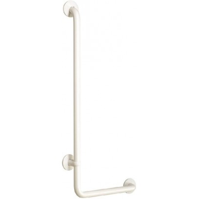Thanh Tay Vịn Cotto CT727L#WH Thép Bọc Nhựa Chữ L 400x900 mm