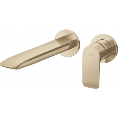 Vòi Lavabo TOTO TLG04310BB#BFG Nóng Lạnh Gắn Tường Màu Vàng Pháp Mờ