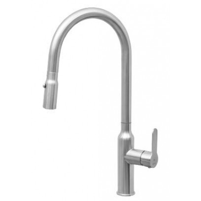Vòi Rửa Chén Rút Dây Malloca K046SS (K046-SS) Nóng Lạnh Inox